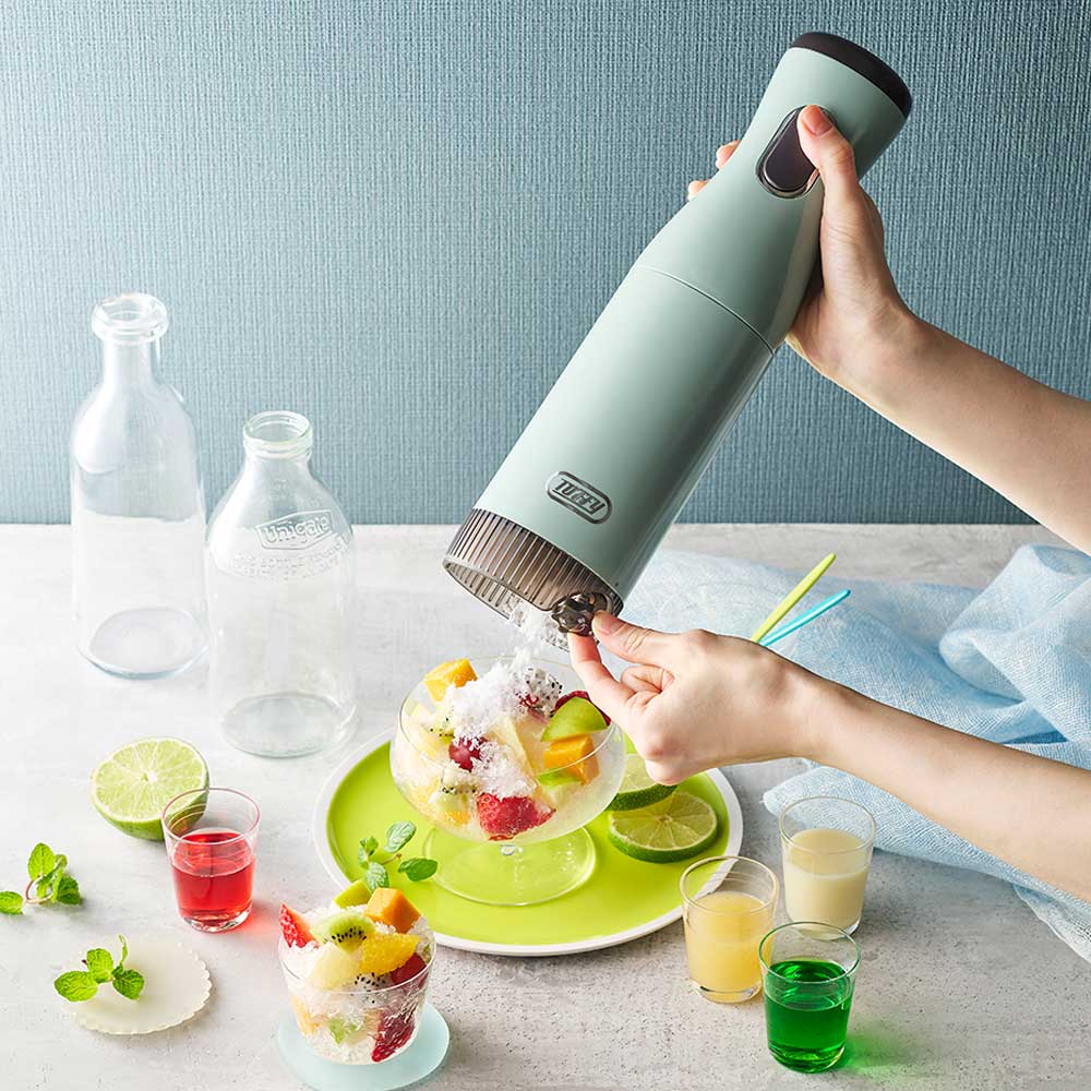 Toffy コードレスふわふわかき氷器 ペールアクア